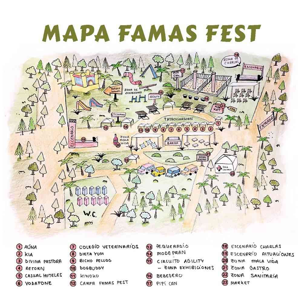 mapa famasfest viveros